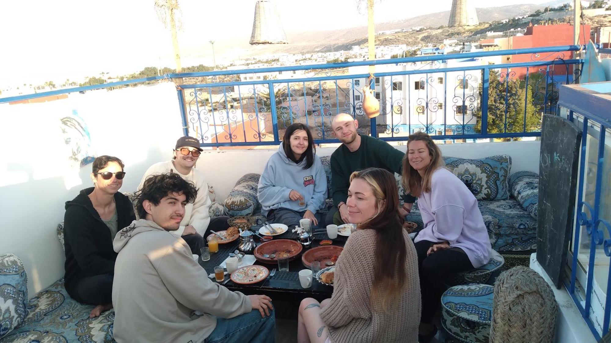 Idriss Tamraght Surfhostel Taghazout Bagian luar foto